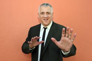 RalphChampagneOrangeBackgroundTie